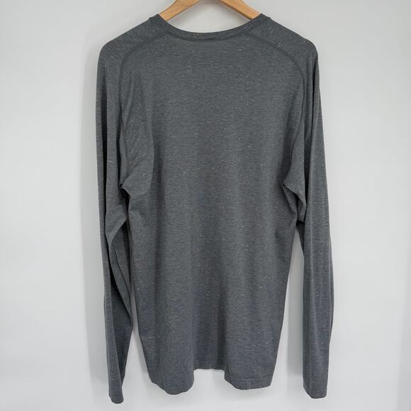 Lululemon Metal Vent Tech Long Sleeve Men's XL Gray Active Workout Running - Picture 2 of 7